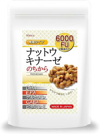 ナットウキナーゼ のちから 6000FU DHA EPA ケルセチン GABA ビタミンE 配合 納豆キナーゼ サプリ 日本製 約30日分/60粒 (6000FU)