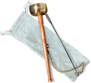 携帯 おりん お鈴 りん棒 プラスチック持ち手 収納袋 付き