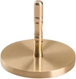 灰押さえ 灰ならし 真鍮 香道具 お香 線香 香炉 パウダープレス 直径5cm