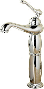 洗面用 混合水栓 蛇口 シングルレバー ランプ型 ヨーロッパ風 ロング水栓 洗面台 手洗い鉢 トール水栓 手洗いボウル用 SK50