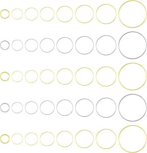 PandaHall O sAXp[c 160 S[h Vo[ Oy_g WG[N wփp[c 10mm/12mm/14mm/16mm/18mm/20mm/22mm/30mm