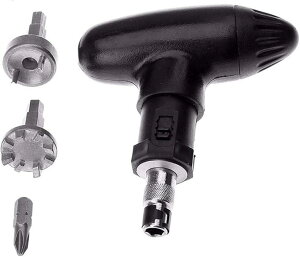 スパイク 用 レンチ ゴルフシューズ 鋲 ネジ ピン ゴルフ工具 ゴルフ取り外しツール ゴルフスパイクレンチ スパイク鋲 簡単脱着 鋲交換レンチ (ブラック)