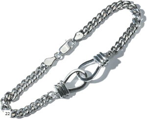 ANbg Vo[ 925  LwC `F[ p uXbg 22cm(Vo[)