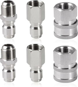 @IXуXNCbNRlNgz??[XA_v^[ZbgAXeX|3/8 NPTc[fC[@ڑ\PbgA5000 PSI 6pbN(Vo[)