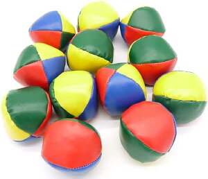 ジャグリングボール お手玉 大道芸 練習 かくし芸 12個セット(ワンサイズ)