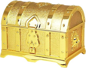 アンティーク風 ジュエリーボックス 宝箱 小物入れ ゴールド 収納ボックス レトロ インテリア 海賊