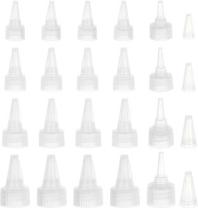 48点4サイズ ボトルキャップ スクリューキャップ クリア PPプラスチック 内径20〜24mm