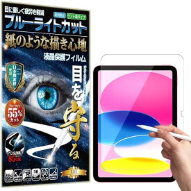 RISE 保護フィルム iPad 第10世代 ブルーライトカット ペーパー 紙テクスチャ アンチグレア 10.9インチ用 液晶保護フィルム