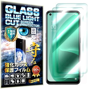 2���Z�b�gRISE �u���[���C�g�J�b�g For OPPO A55s 5G �t�B���� �K���X�t�B���� �ی�t�B���� (2���Z�b�g OPPO A55s 5G)