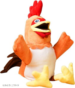 ハンドパペット ぬいぐるみ 人形 人形劇 腹話術 子供 犬 猫 ペットが喜ぶ 授業 手足 口が動く ケガ防止 洗える 小道具 (にわとり ニワトリ)