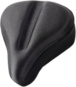 サドルカバー エアロバイク フィットネスバイク クッション(ブラック)