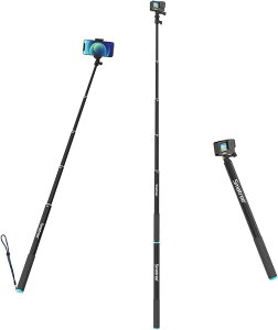 yyVLO1ʓ܁zB_ 220CM Lk5iK 43-220CM A~ t[gXgbvt X}z Gopro Akaso Surfola Apexcam DJIANVJɓKp