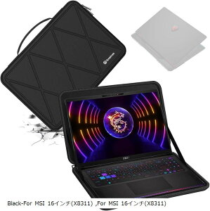 ݊i n[hEVAیX[uP[X 16C` MSI Raider GE68HX 13VG-068US bvgbvpn[hP[X h (Black-For MSI 16C`, For MSI 16C`(X8311))