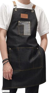 エプロン 男性用 メンズ おしゃれ メンズエプロン アウトドア デニムネイビー (デニムネイビー)
