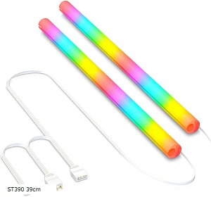 ݊i AOSOR ȈՐ CPUN[[p LEDz[XJo[ ARGB 5V 3PIN 2{Zbg ST390 39cm(ST390 39cm)