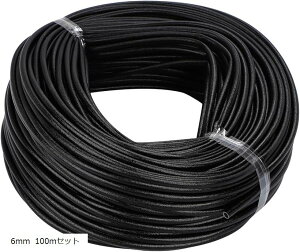 �ϔM �ω� �V���R���t�@�C�o�[ �O���X �z���J�o�[ ���[�� �u���b�N �� �ϓd��1500V 1.5KV �n�[�l�X�J�o�[ �����J�o�[ �o�C�N�z�� �Ԕz�� �ی� 6mm 100m�Z�b�g(�u���b�N, 6mm 100m�Z�b�g)