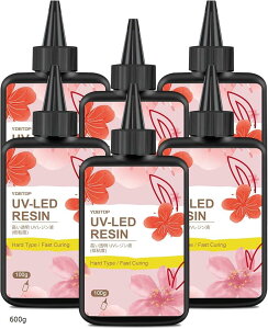 Wt 600g UVWt e  }ɍd Ő VOCȂ 85D n[h Sx l֗p S UV-LEDΉ DIY Ntg WG[ fUC prL (, 600g)