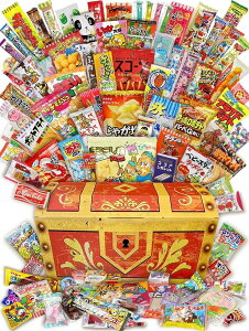 【楽天ランキング1位入賞】お菓子 駄菓子 詰め合わせ 88種類セット 本格宝箱がギチギチパンパン破裂寸前。お菓子詰め合わせ ハロウィン 誕生日 プレゼント イベント 子供が喜ぶ駄菓子詰め
