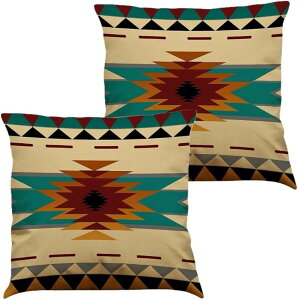 �N�b�V�����J�o�[ 45x45cm ���l�� �k�� 2���Z�b�g ������� �􉽊w �͗l �l�p �ʋC�� ��G�� ��v ������ (type C, 45cmx45cm(2 ���g))
