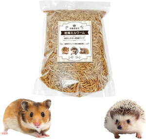 【楽天ランキング1位入賞】栄養豊富な乾燥ミルワーム ドライミルワーム 小動物 爬虫類 おやつ 大容量 1kg フクロモモンガ ハリネズミ フード