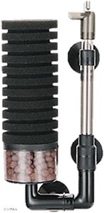 バイオスポンジフィルター 多孔質 ろ材入り 簡単設置 アクアリウム 水槽 ろ過 バクテリア 熱帯魚 金魚 メダカ エビ シングル L (なし, シングル L)