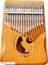 【楽天ランキング1位入賞】カリンバ 17キー 木製 猫 可愛い 初心者 Kalimba 親指ピアノ サムピアノ フィンガーピアノ …