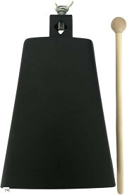 【楽天ランキング1位入賞】カウベル パーカッション スティック付き 打楽器 ドラム 耐久性 セット 頑丈 アクセサリー メタル 持ち運び ドラマー 7号 (7号)
