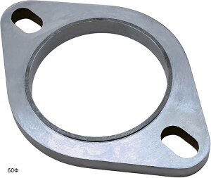 互換品MONOSTORE マフラーフランジ ステンレス 車 バイク DIY ジョイント 溶接 サイレンサー カー用品 自動車 ブラケット 排気 Φ60(シルバー, 60Φ)