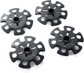 スノーバスケット 4個セット トレッキングポール のアクセサリー(ブラック)