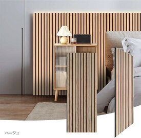 【楽天ランキング1位入賞】吸音パネル 防音パネル 2枚セット 防音シート 吸音材 吸音ボード 天然木 壁に貼る ウッドパネル ウォールパネル ヘッドボード インテリア 内装 DIY おしゃれ 吸音防音 騒音対策 (ベージュ)