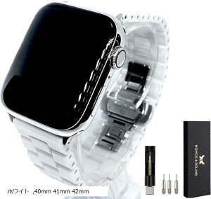 �݊��i �݊��i �Z���~�b�N �o���h Series 10/9/8/7/6/5/4/SE Ultra 3/2/1 �Ή� �����p �x���g �H��t�� Apple WATCH 40mm 41mm 42mm (�z���C�g, 40mm 41mm 42mm)