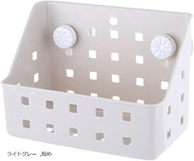 チモシーポット チモシー入れ 餌 エサ 牧草 フィーダー うさぎ モルモット 外付け ネジ不要 ラック 洗える 散らからない (ライトグレー, 短め)