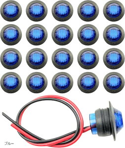 LEDTCh}[J[v 12V 24V ԕ ی^ 3LED 20Zbg gbN g[[ oXp (u[)