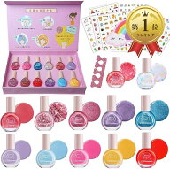 【楽天ランキング1位入賞】マニキュア 子供用 はがせるタイプ ネイルポリッシュ ネイルアート用品 12色セ…
