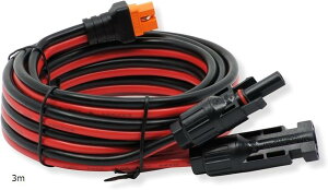 MC4 to XT60i �ϊ� �[�d �P�[�u�� 10AWG �\�[���[ ���z�� �p�l�� ���d�@ �ڑ� �R�l�N�^ (�ԍ�, 3m)