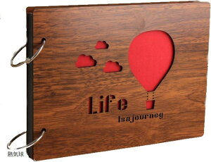 アルバム 手作り プレゼント 赤ちゃん 子供 ギフト 写真 記念日 30枚 60ページ 熱気球 (熱気球, L, ワンサイズ)