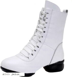 �_���X�V���[�Y �u�[�c �z���C�g �҂ݏグ �W���Y�_���X �q�b�v�z�b�v 24cm (�z���C�g, 24.0 cm)