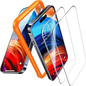 TORRASiPhone 15 / 14 pro ی KX tB ϏՌ ʕیV[g 6.1 C` 2Zbg ACtH 14v p ϋv ҂ tBbg Y NA x ȒP \₷ Sʕی (NA)