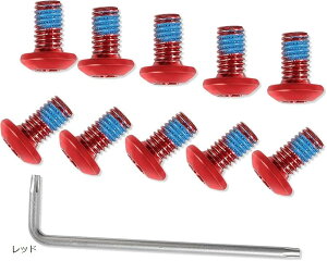 ]ԃfBXNu[L[^[{g M5 x 10mm ]ԃ[^[˂ 12{ (red)