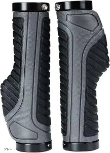 自転車 グリップ ハンドルグリップ 自転車グリップ グリップ自転車 クロスグリップ クロスバイク ロードバイク マウンテンバイク bmx mtb(グレー, グレー)