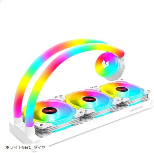 ݊i z[XLED ȈՐN[[ 360 mm CPUN[[ ARGB 5v 3pin LGA1700/1200/115X AMD:AM4\PbgɑΉ 4pin PWM t@(zCgVer1__C)