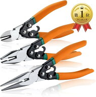 【楽天ランキング1位入賞】3本セット ニッパー 強力 ペンチ 工具 ラジオペンチ ペンチセット プライヤー…