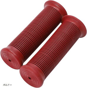 互換品nakira バイク グリップ 原付 ハンドル 22.2mm 非貫通 ラバーD型 ボルドー (ボルドー, Φ22.2mm)