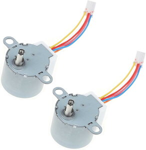 �݊��i �X�e�b�s���O���[�^�[ 24BYJ48 �d�� DC 12V ���� 1/64 2�� (�V���o�[)