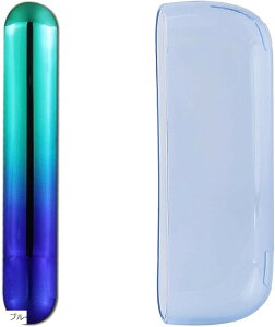 �A�C�R�X�C���}�݊��̃N���A�n�[�h �R���p�`�u��iqos�C���}�P�[�X 2�_�Z�b�g �Ή� �A�C�R�X�C���}�P�[�X PC�����J�o�[ �O���f�[�V�����T�C�h�J�o�[ 360°�S�ʕی� (�u���[)