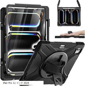 iPad Pro 11 5 P[X M4 2024 ϏՌ | y[ 360°]X^h nhXgbv V_[Xgbv یtBt 11C` (ubN, iPad Pro 11 C` 2024)