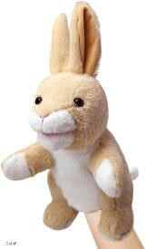 パペット人形 ハンドパペット 指人形 腹話術 口が動く(うさぎ)