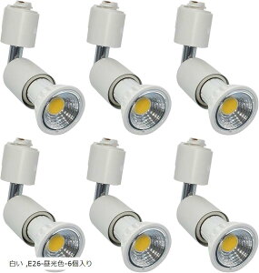 _Ng[pX|bgCg E26 LEDdt LEDX|bgCg5.5W nQd60W F6000K RA95 550LM 񒲌 r[p90x (, E26-F-6)