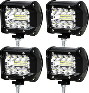 ݊i4ZbgLEDƓ 9V-32VΉ ⏕ LED[NCg60W 6500K IP68 h LEDCgo[ X|bg fbLCg |bhCg R{t L[uƃCg (ubN, 7.9cmx9.3cm)