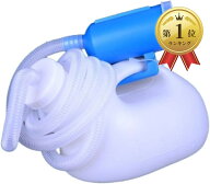 【楽天ランキング1位入賞】尿瓶 しびん 介護 携帯 トイレ 大容量 3000ml (ホワイト/ロングタイプ(ホース…
